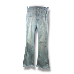 We The Free Jayde Flare Jeans in Light Blue Wash Size 24